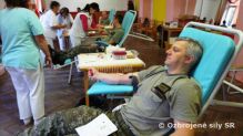 Bezprspevkov darovanie krvi v Prpore vcviku Martin