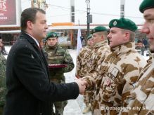 Slvnostn privtanie prslunkov slovenskho kontingentu z vojenskej opercie ISAF - AFGANISTAN