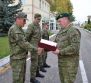 Zstupca velitea 1.mb plukovnk Milan Cvik kon svoju vojensk kariru po odslen 40 rokov 